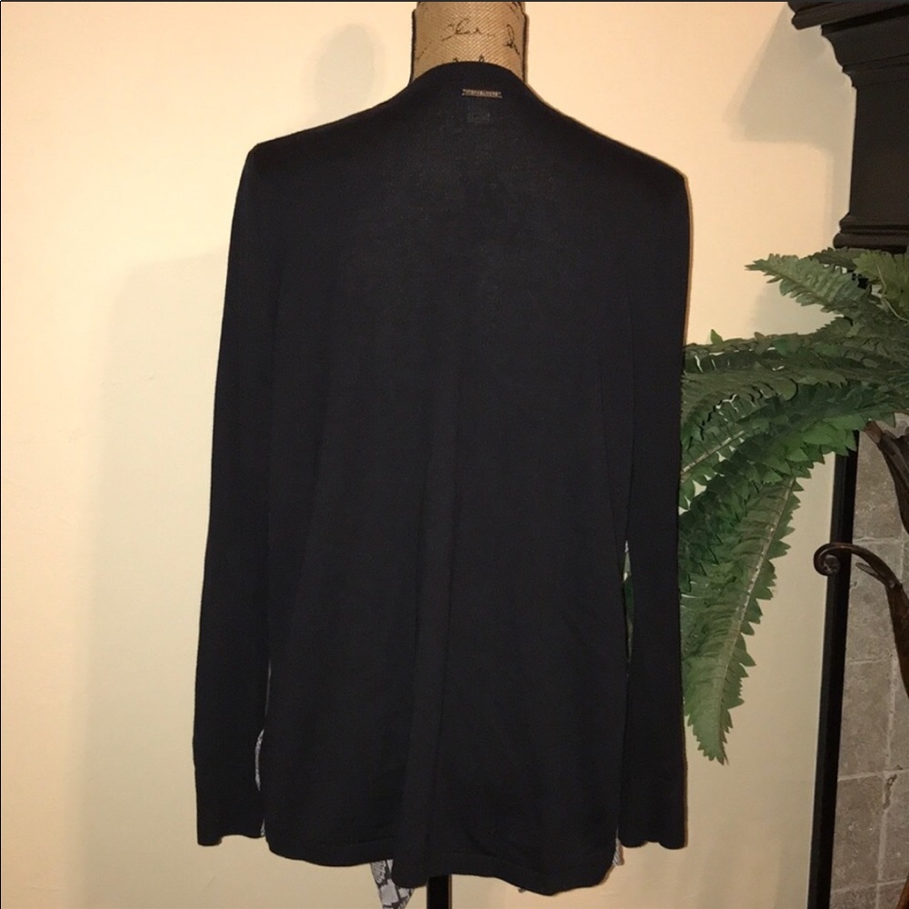 Michael Kors Snakeskin Open Draped Cardigan - Picture 5 of 8